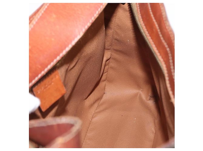 Céline Borsa a Spalla in Tela Macadam CELINE PVC Beige Oro Auth ka2067 D'oro - vista 21