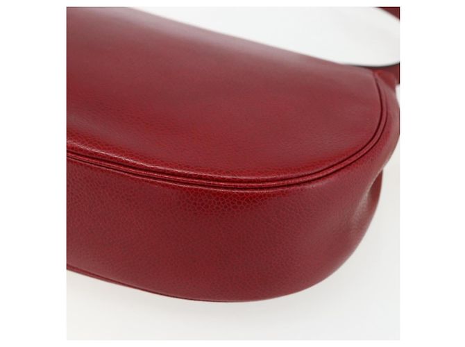 Borsa a Spalla Christian Dior in Pelle Rossa e Oro Auth ep13111 Rosso D'oro - vista 12