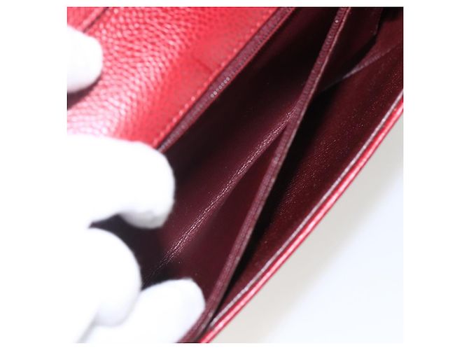 Borsa a Spalla Christian Dior in Pelle Rossa e Oro Auth ep13111 Rosso D'oro - vista 20