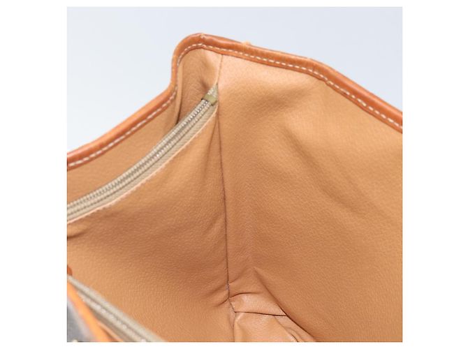 Céline Borsa Tote in Tela Macadam CELINE in Pelle PVC Marrone Oro Auth BA9942 D'oro - vista 19