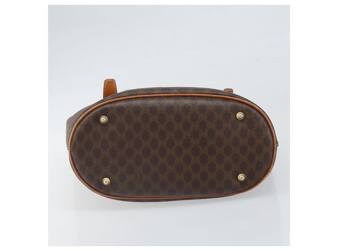 Céline Borsa Tote in Tela Macadam CELINE in Pelle PVC Marrone Oro Auth BA9942 D'oro - vista 9