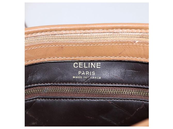 Céline Borsa a Spalla in Tela Macadam CELINE PVC Beige Auth 170260 - vista 15