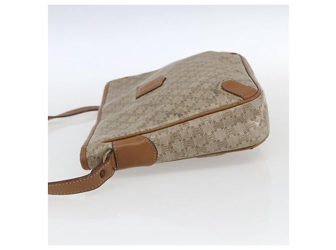 Céline Borsa a Spalla in Tela Macadam CELINE PVC Beige Auth 170260 - vista 4