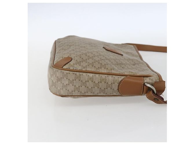 Céline Borsa a Spalla in Tela Macadam CELINE PVC Beige Auth 170260 - vista 5