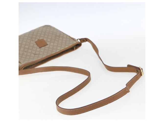 Céline Borsa a Spalla in Tela Macadam CELINE PVC Beige Auth 170260 - vista 7