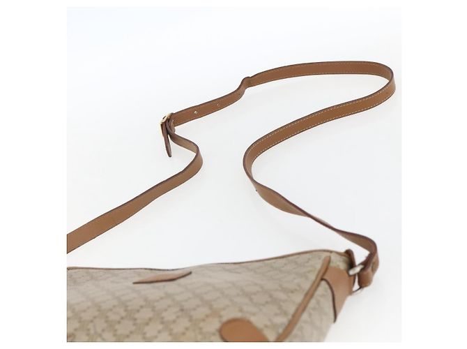 Céline Borsa a Spalla in Tela Macadam CELINE PVC Beige Auth 170260 - vista 8