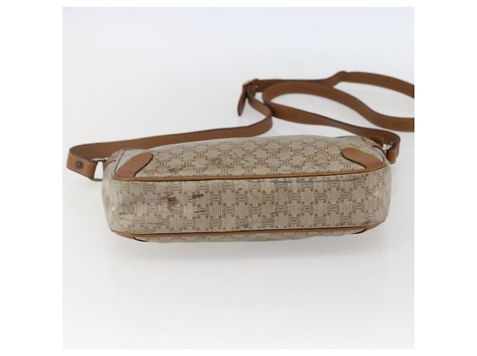 Céline Borsa a Spalla in Tela Macadam CELINE PVC Beige Auth 170260 - vista 9