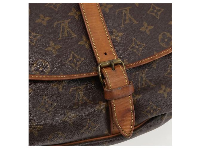 LOUIS VUITTON Borsa a Spalla Monogram Saumur 35 M42254 LV Auth ka2121 Monogramma - vista 14
