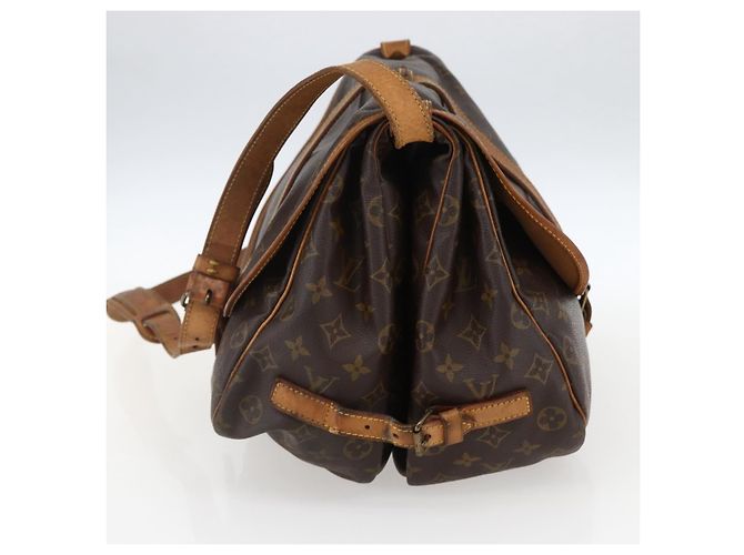 LOUIS VUITTON Borsa a Spalla Monogram Saumur 35 M42254 LV Auth ka2121 Monogramma - vista 4