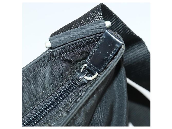 Borsa a Spalla PRADA Nylon Nero Argento Autentica 169103 - vista 15