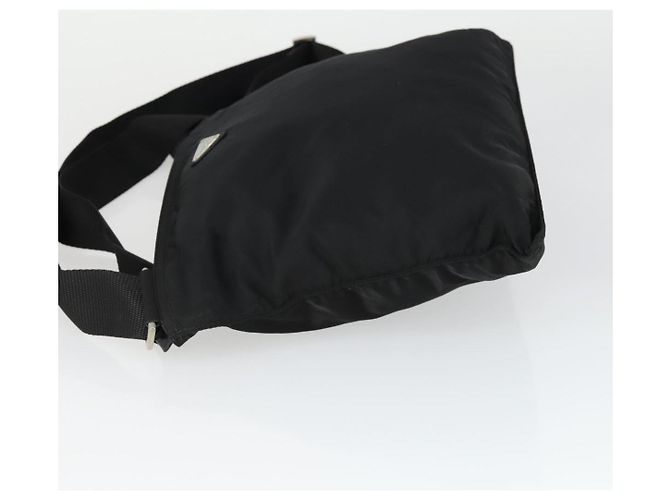 Borsa a Spalla PRADA Nylon Nero Argento Autentica 169103 - vista 5