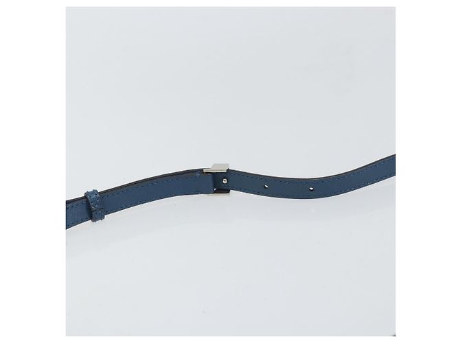FENDI Sac à main To joule en cuir 2 en 1 Bleu Or Auth 165976 Doré - vue 10