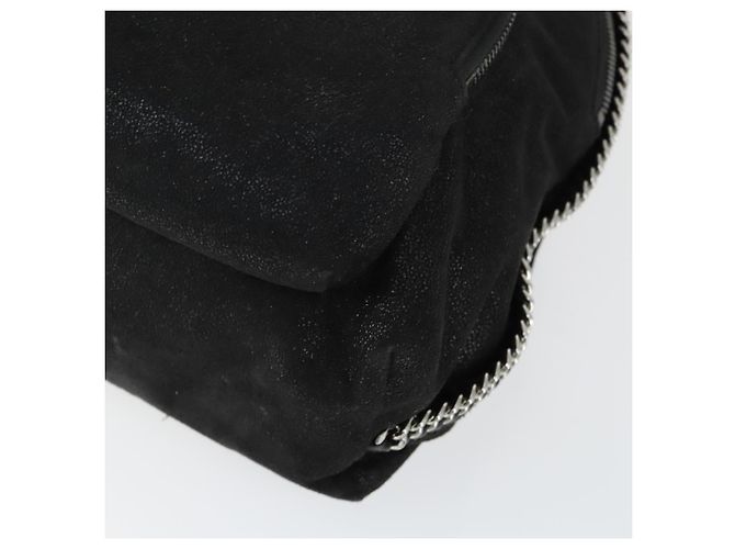 Autre Marque Zaino Stella McCartney in suede nero e argento Auth BA9895 - vista 13
