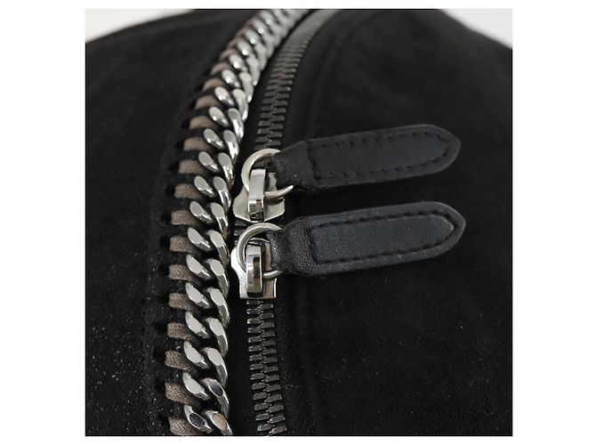 Autre Marque Zaino Stella McCartney in suede nero e argento Auth BA9895 - vista 17