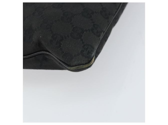Borsa a Spalla GG Canvas Gucci Nera Argento 113013 Auth 170306 Nero - vista 11