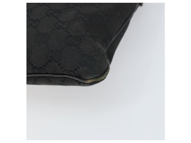 Borsa a Spalla GG Canvas Gucci Nera Argento 113013 Auth 170306 Nero - vista 12