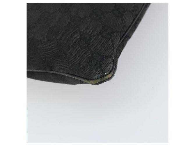 Borsa a Spalla GG Canvas Gucci Nera Argento 113013 Auth 170306 Nero - vista 13