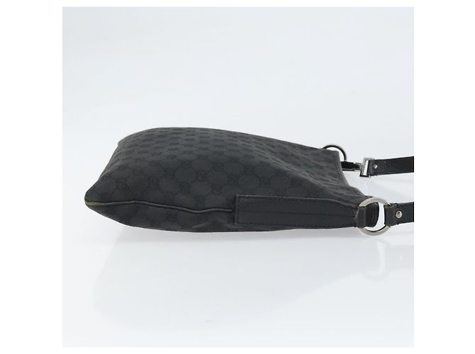 Borsa a Spalla GG Canvas Gucci Nera Argento 113013 Auth 170306 Nero - vista 4