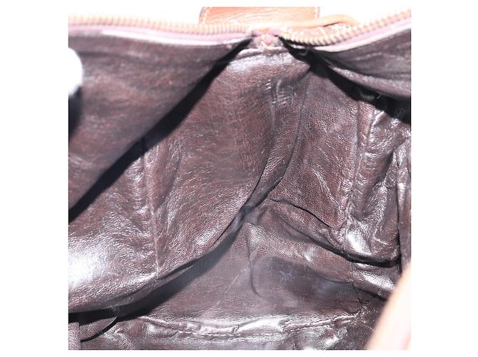 Céline Borsa a mano in tela Macadam C di CELINE con motivo carrozza, marrone e oro, autentica gh1632 - vista 20