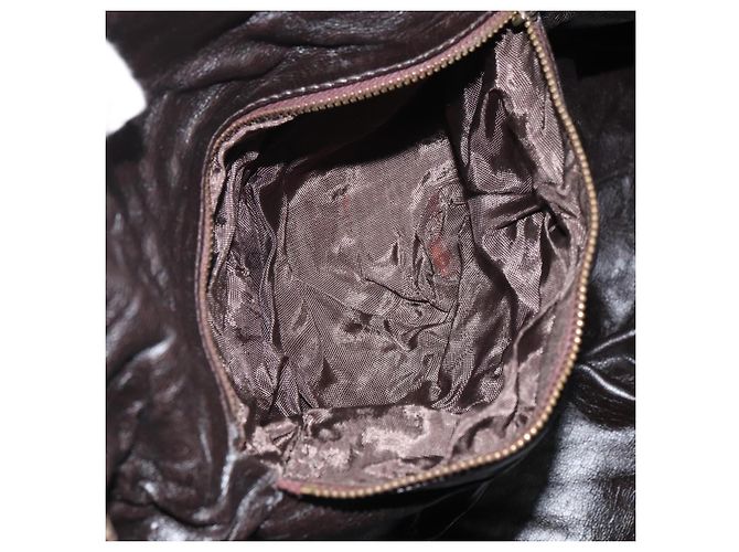 Céline Borsa a mano in tela Macadam C di CELINE con motivo carrozza, marrone e oro, autentica gh1632 - vista 22