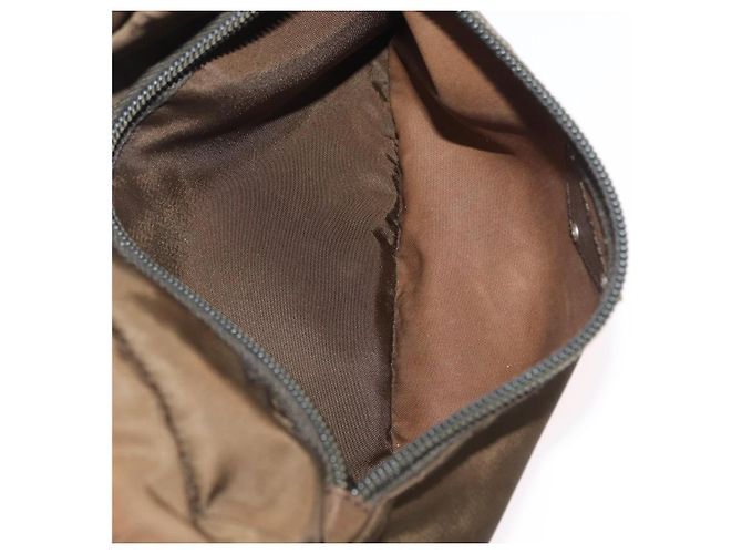Borsa a Spalla Prada in Nylon Marrone Auth hk3352 - vista 22