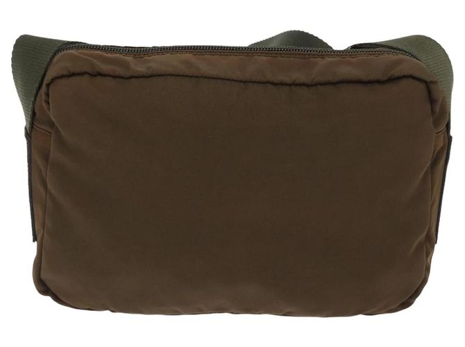 Borsa a Spalla Prada in Nylon Marrone Auth hk3352 - vista 3