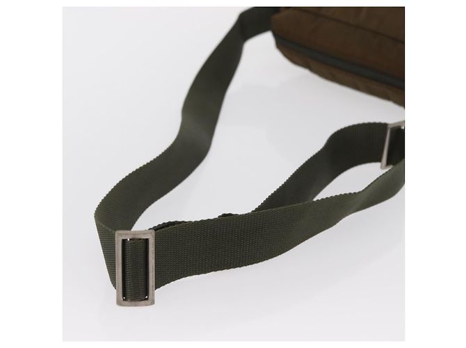 Borsa a Spalla Prada in Nylon Marrone Auth hk3352 - vista 7