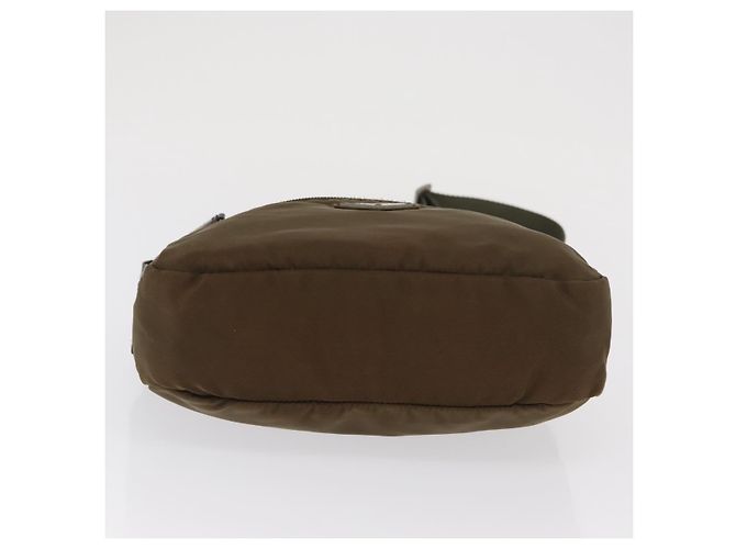 Borsa a Spalla Prada in Nylon Marrone Auth hk3352 - vista 9
