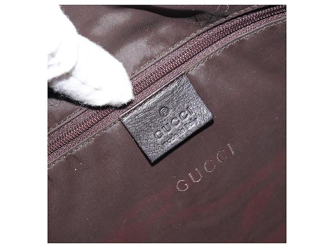 Borsa a Spalla GG Canvas Gucci Nera Argento 001 1206 Auth ep13300 Nero - vista 16