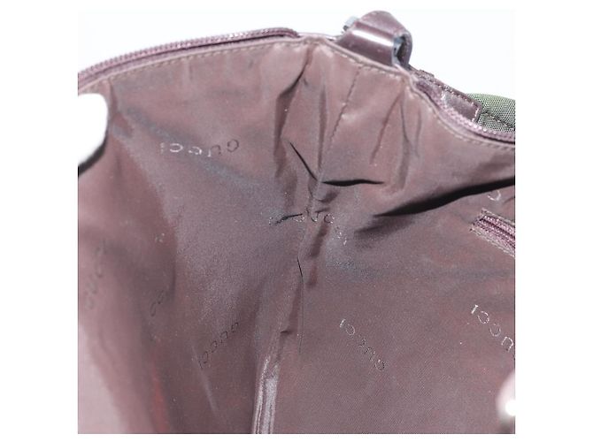 Borsa a Spalla GG Canvas Gucci Nera Argento 001 1206 Auth ep13300 Nero - vista 19