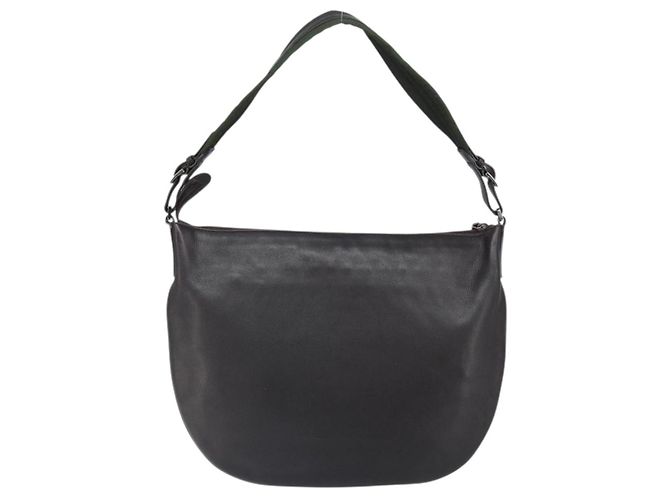 Borsa a Spalla GG Canvas Gucci Nera Argento 001 1206 Auth ep13300 Nero - vista 3