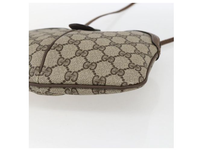Borsa Sherry Line GG Supreme Web di GUCCI in PVC beige e oro 904 02 047 Auth ka2077 D'oro - vista 10