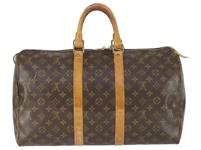 LOUIS VUITTON Borsa Boston Monogram Keepall 45 M41428 Auth LV 165657 Monogramma - vista 3