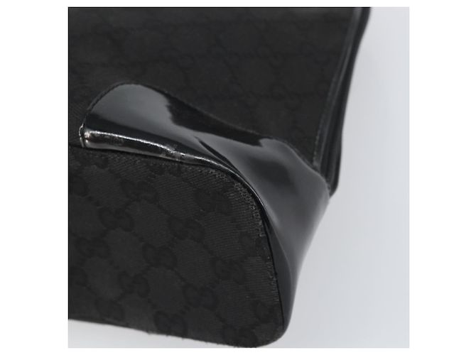 Bolso Tote GG Canvas Gucci Negro Dorado 002 1122 3444 Auth 170298 - vista 10