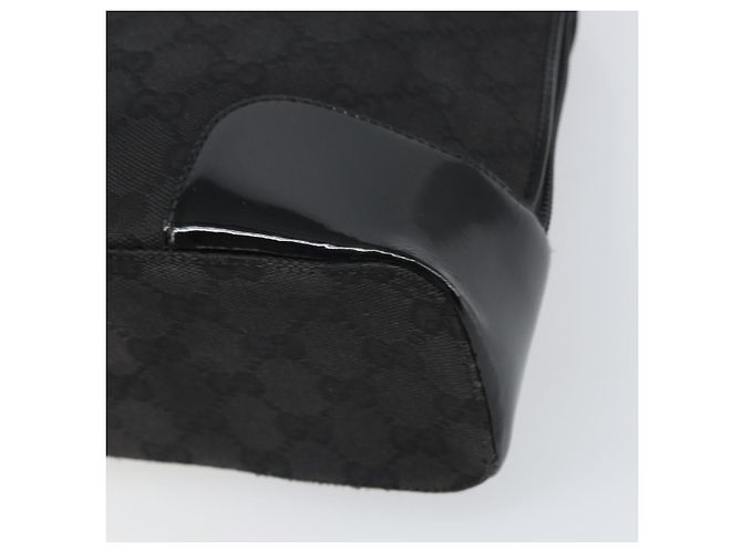 Bolso Tote GG Canvas Gucci Negro Dorado 002 1122 3444 Auth 170298 - vista 12