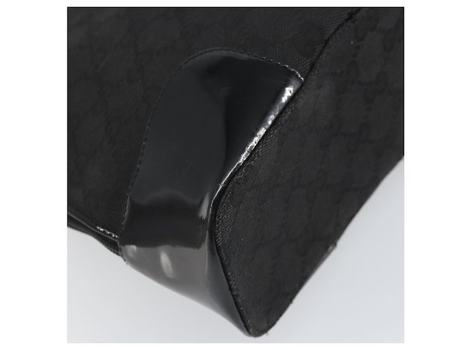 Bolso Tote GG Canvas Gucci Negro Dorado 002 1122 3444 Auth 170298 - vista 13
