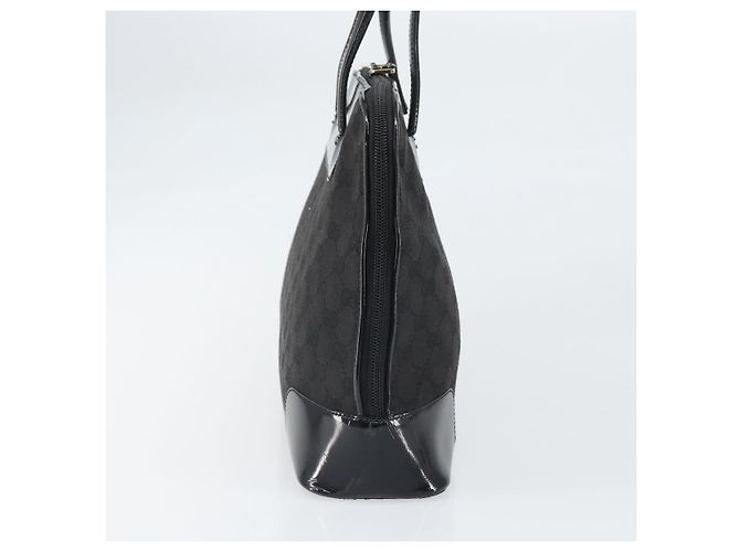 Bolso Tote GG Canvas Gucci Negro Dorado 002 1122 3444 Auth 170298 - vista 5