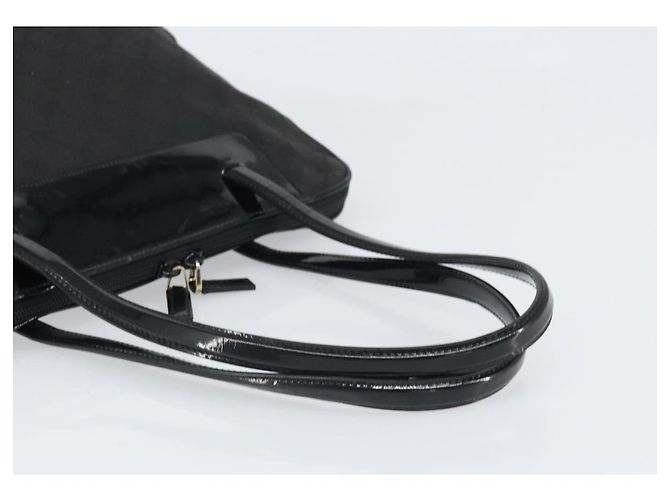 Bolso Tote GG Canvas Gucci Negro Dorado 002 1122 3444 Auth 170298 - vista 7