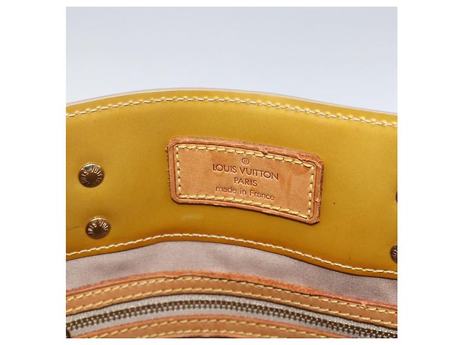LOUIS VUITTON Monogram Vernis Reade MM Borsa a Mano Beige M91141 LV Auth ka2015 - vista 10