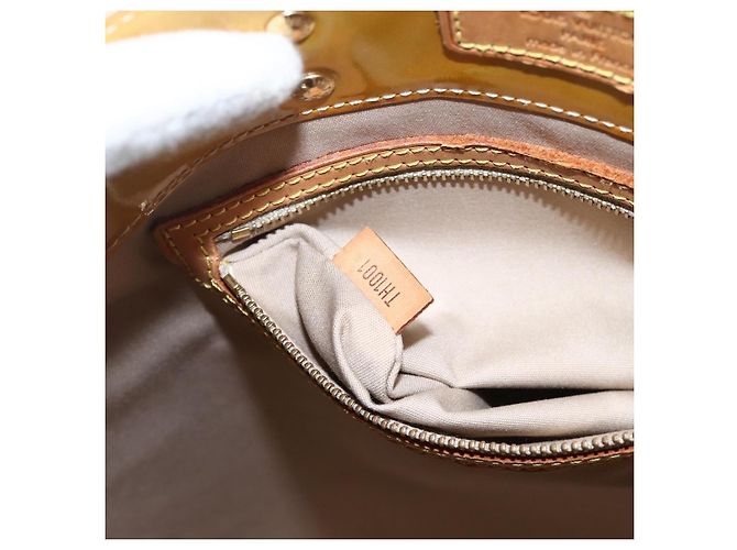 LOUIS VUITTON Monogram Vernis Reade MM Borsa a Mano Beige M91141 LV Auth ka2015 - vista 12