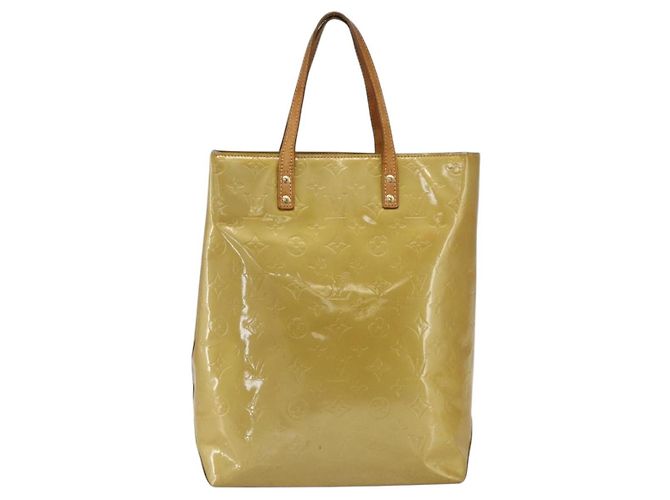 LOUIS VUITTON Monogram Vernis Reade MM Borsa a Mano Beige M91141 LV Auth ka2015 - vista 13