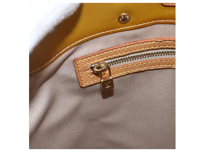 LOUIS VUITTON Monogram Vernis Reade MM Borsa a Mano Beige M91141 LV Auth ka2015 - vista 17