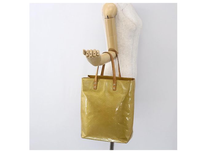LOUIS VUITTON Monogram Vernis Reade MM Borsa a Mano Beige M91141 LV Auth ka2015 - vista 21