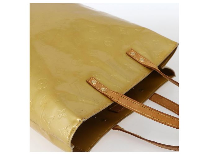 LOUIS VUITTON Monogram Vernis Reade MM Borsa a Mano Beige M91141 LV Auth ka2015 - vista 6