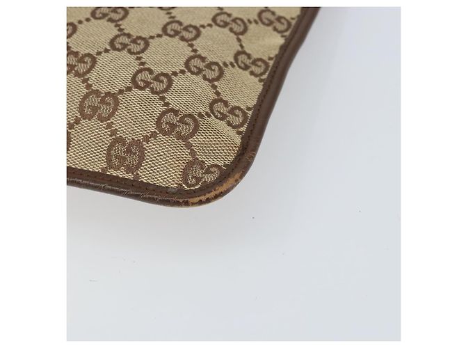 Borsa a Spalla GG Canvas Gucci Beige Argento 27639 Auth 170299 - vista 10