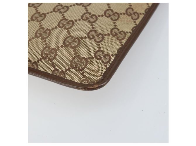 Borsa a Spalla GG Canvas Gucci Beige Argento 27639 Auth 170299 - vista 12