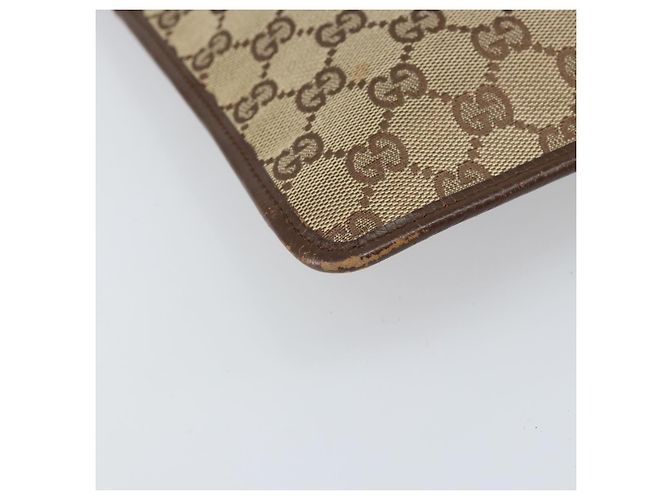 Borsa a Spalla GG Canvas Gucci Beige Argento 27639 Auth 170299 - vista 13