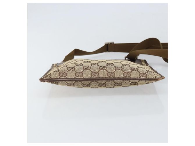 Borsa a Spalla GG Canvas Gucci Beige Argento 27639 Auth 170299 - vista 9