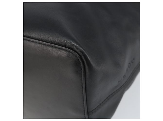 Borsa a mano LOEWE in pelle nera argento autentica 169484 Nero - vista 15
