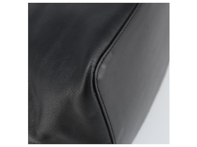 Borsa a mano LOEWE in pelle nera argento autentica 169484 Nero - vista 16